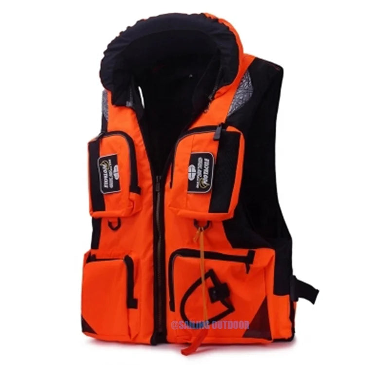 Outdoor Sports Suit Quick Drying XL Size Life Vest for Adults Sea Vest for Fishing Boat Kayak Water Sports-Safety Jacket