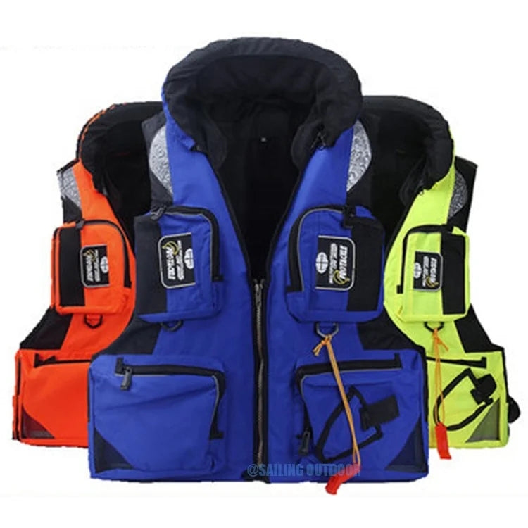 Outdoor Sports Suit Quick Drying XL Size Life Vest for Adults Sea Vest for Fishing Boat Kayak Water Sports-Safety Jacket