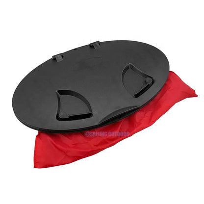 Waterproof Oval Kayak Hatch Cover Deck Plate With Red Bag Boat Accessories