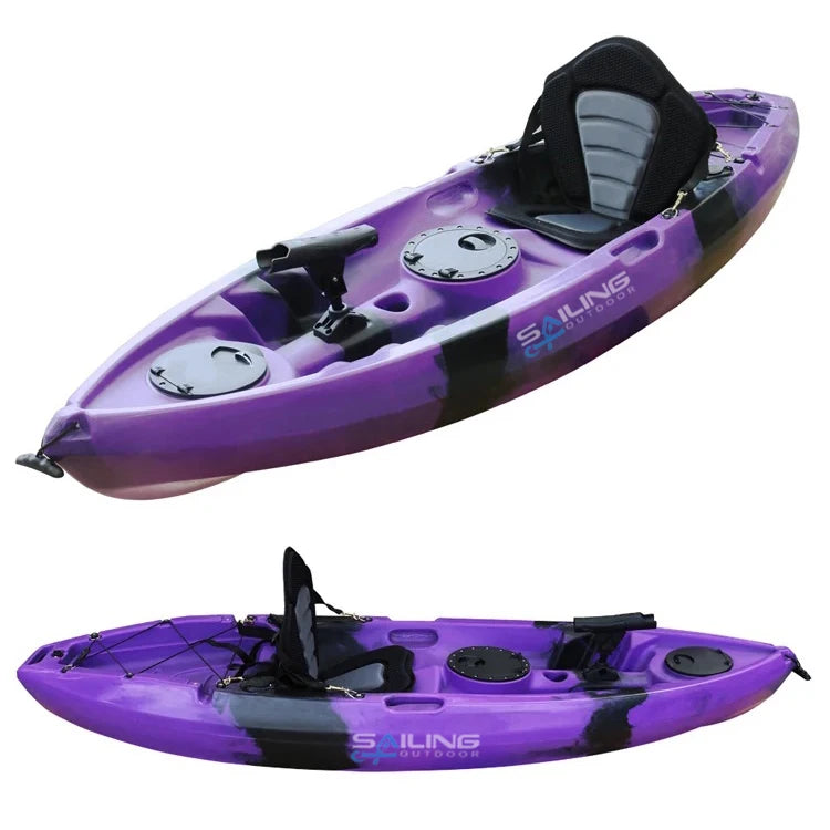 Rotomolded Plastic Skiff Boats Made in China Kayak Fishing Type Small Solo Recreational Sea Kayaks And Canoes