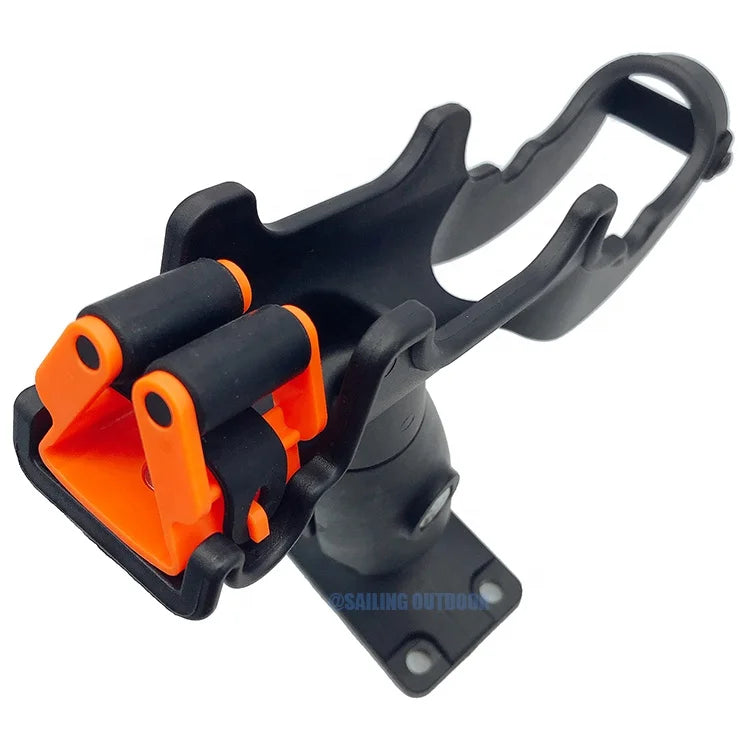 Swivel Adjustable Rod Holder With Automatic locking For Surf Kayak Plastic Fishing Boat Accessories