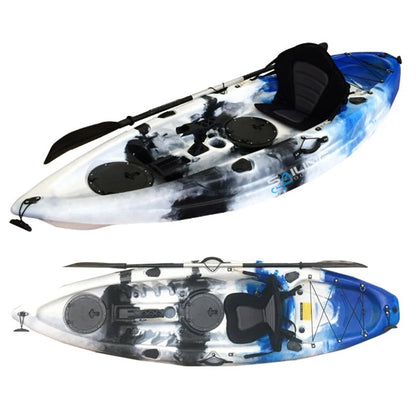 Wholesale 9 ft Fishing Kayaks  Sea Sport Small Plastic Boat Rotomold Canoe For Sale