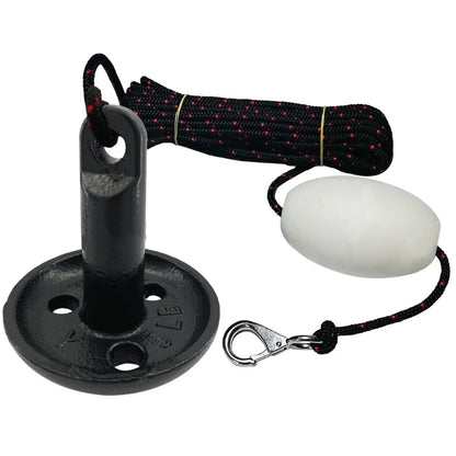 5lb 8lb 10lb 12lb Marine Black Mushroom Boat Anchor Kit with Rope and Marker Buoy for Kayak Plastic Boat Accessories