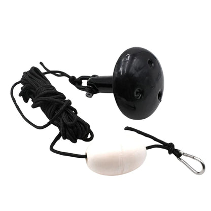 5lb 8lb 10lb 12lb Marine Black Mushroom Boat Anchor Kit with Rope and Marker Buoy for Kayak Plastic Boat Accessories