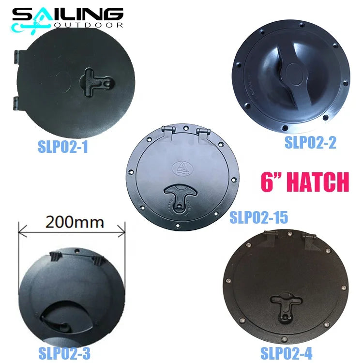 6inch Plastic Deck Hatch Cover With Rubber Seal