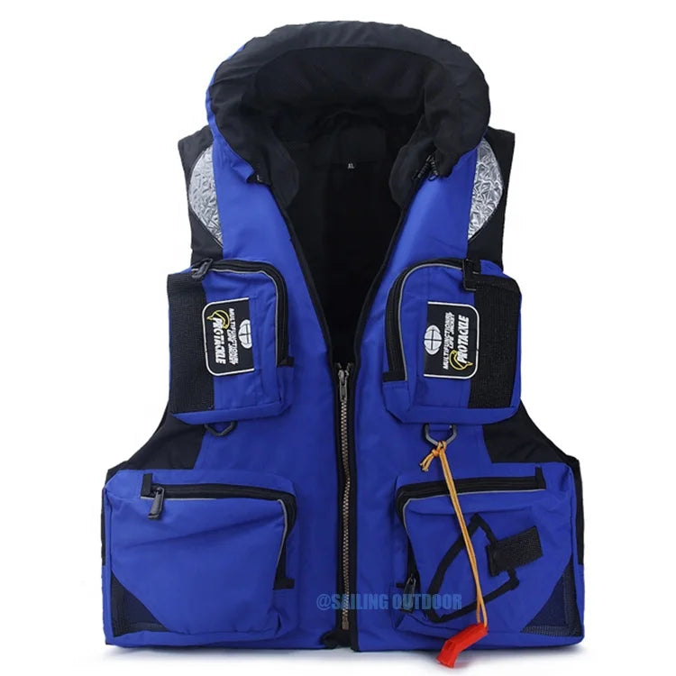 Outdoor Sports Suit Quick Drying XL Size Life Vest for Adults Sea Vest for Fishing Boat Kayak Water Sports-Safety Jacket