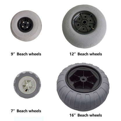 9'' Outdoor Sailing Inflatable Polyurethane Sand Wheels Beach Cart Kayak Trailer Tire for Trolley Parts & Accessories