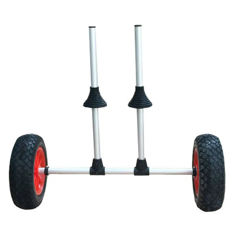 Aluminum Carrier Transport With Two Wheels Kayak Cart Adjustable Bar Plastic Boat Trolley For Sale