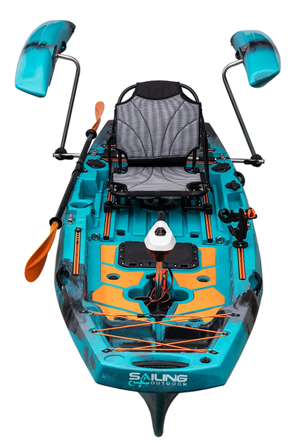 2PCS Modular One-Person Fishing Kayak 90cm Wide for Surfing Outdoor Activities Easy Storage