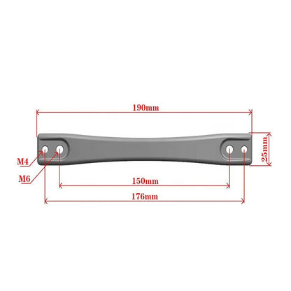 Double Hole plastic Carry Handle