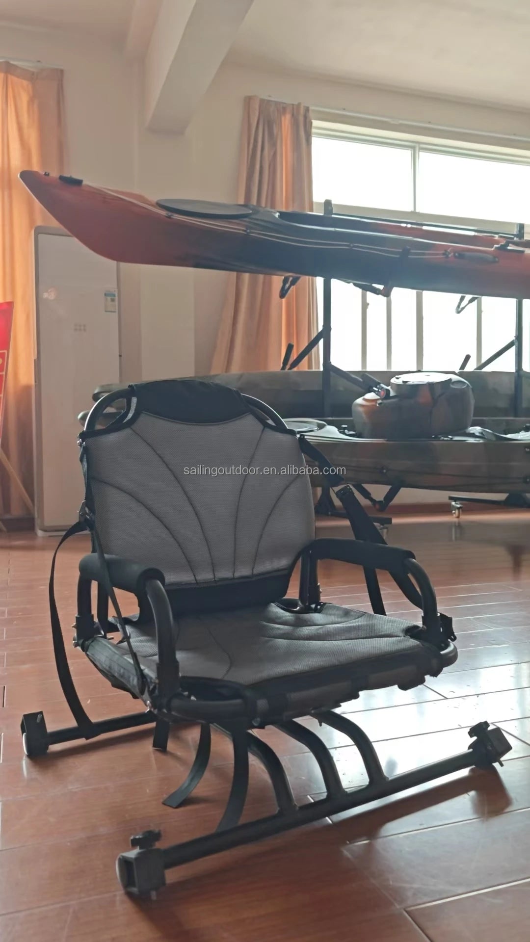 360 Swivel Folding Kayak Seat Aluminum Frame Canoe Chair