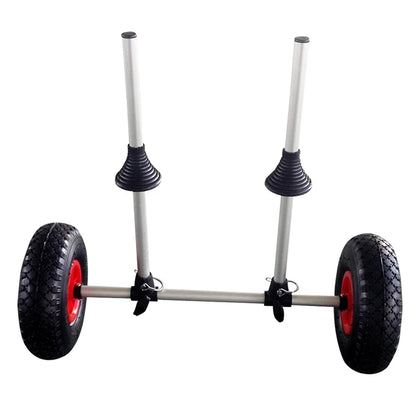 Aluminum Carrier Transport With Two Wheels Kayak Cart Adjustable Bar Plastic Boat Trolley For Sale