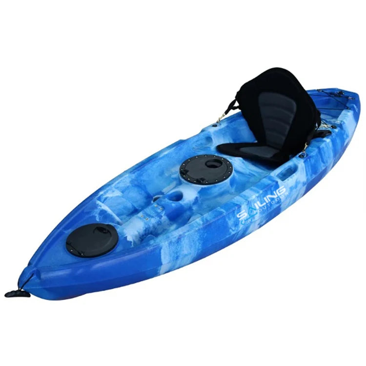 Rotomolded Plastic Skiff Boats Made in China Kayak Fishing Type Small Solo Recreational Sea Kayaks And Canoes