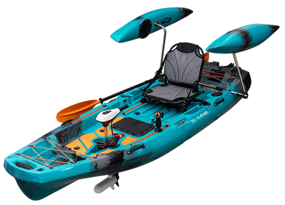 2PCS Modular One-Person Fishing Kayak 90cm Wide for Surfing Outdoor Activities Easy Storage