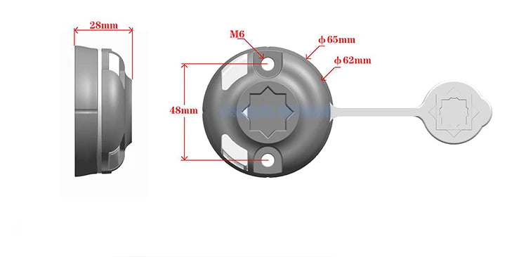 Support Coiling Mount Base With Screws