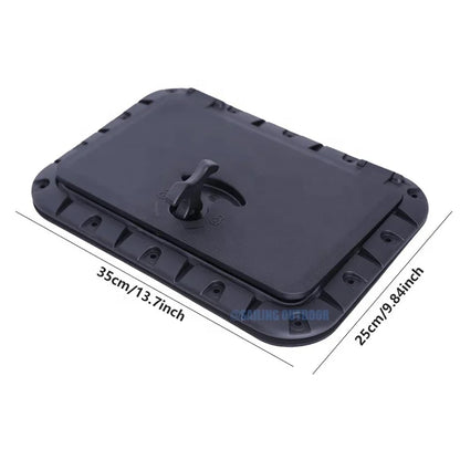 Marine hatch Rubber Seal Access Cam Boat Hatch Cover And Lid With Locking Slam Latch Handle Deck Black