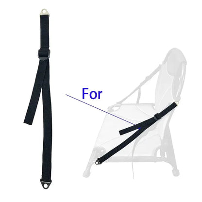 Kayak Seat Strap With Metal Buckle Black Belt Straps